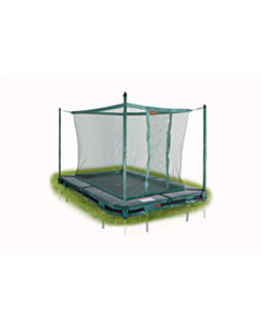 Avyna Pro-Line 215x155 InGround trampoline met net - Groen