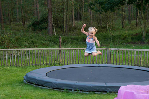 gewone trampoline ingraven