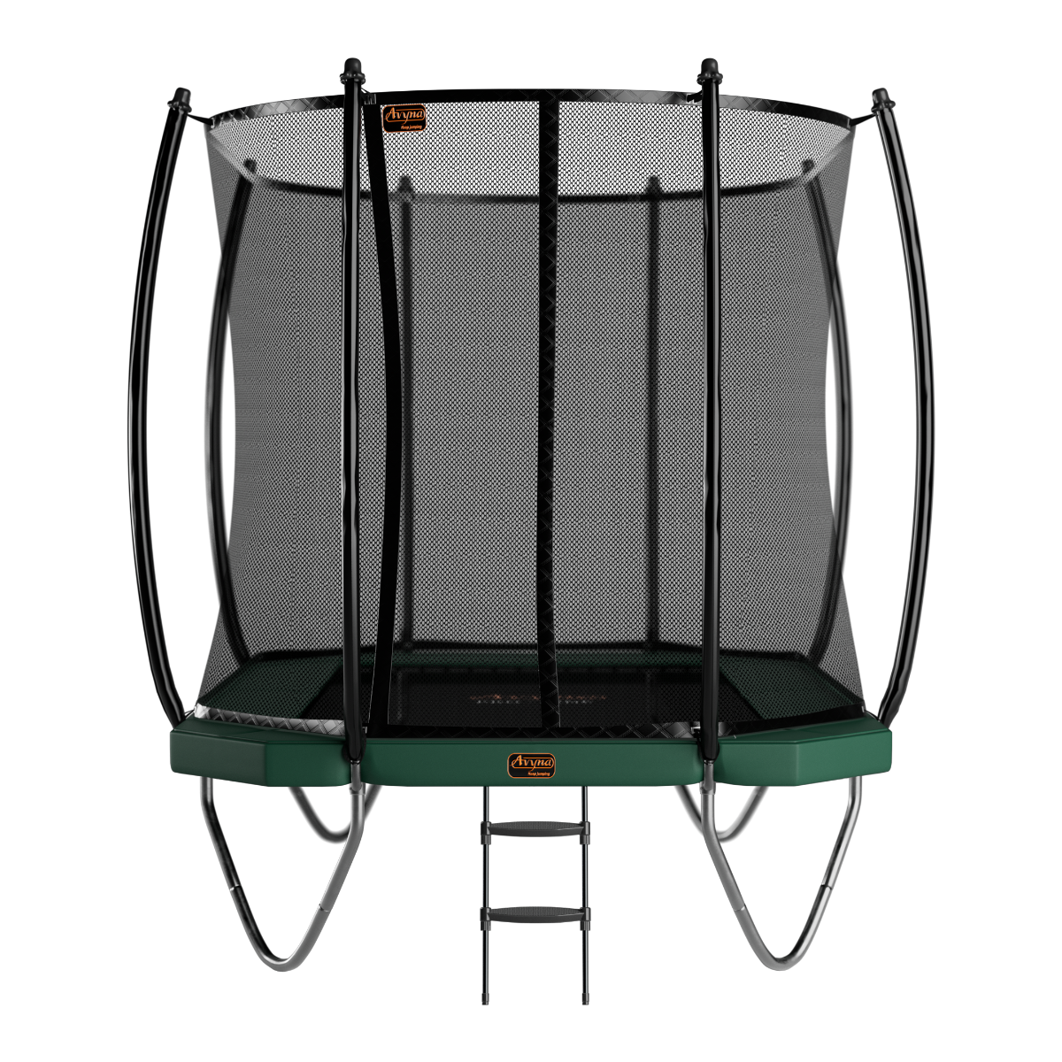 Avyna Trampoline Opbouw 380x255 met net | Groen